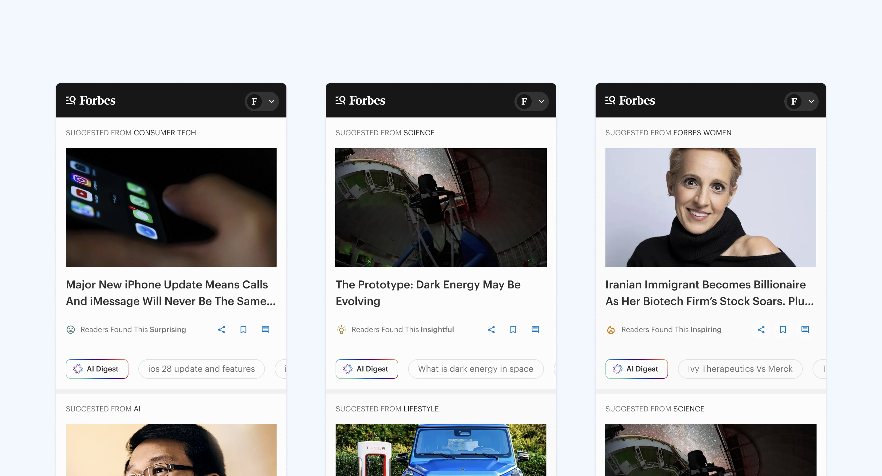 Reader Reactions Light Mode